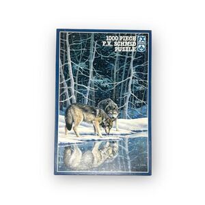 FX Schmid Companions Winter Wolf Spirit Art Sally J Smith 1000 Piece Puzzle Used